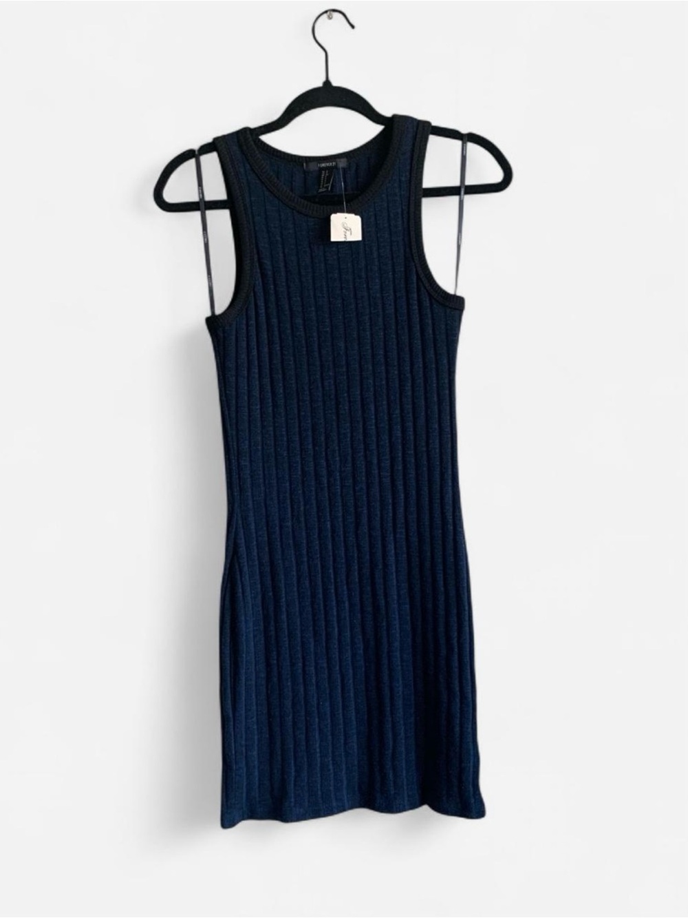 Ribbed Navy Bodycon Dress Size Small! NWT